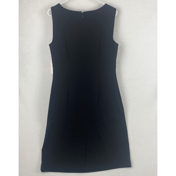 Tahari Arthur S Levine Dress Womens 10 Black Sleeveless Formal Elegant Dress - Picture 3 of 11
